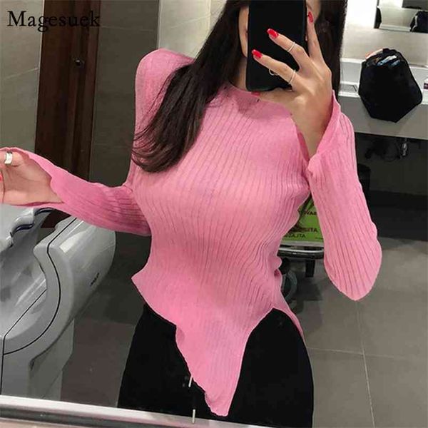 spring long sleeve knitted t shirt women o-neck split office white tee femme solid casual female tshirts 12876 210512
spring long sleeve knitted t shirt women o-neck split office white tee femme solid casual female tshirts 12876 210512