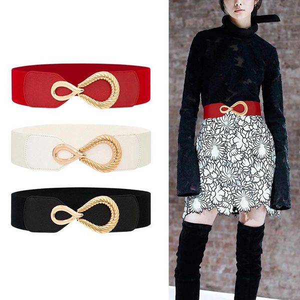 belts 2021 luxury pu buckle wide waist belt for women lady elastic stretch waistband fashion cinch dress coat decorations strap gifts, Black;brown
belts 2021 luxury pu buckle wide waist belt for women lady elastic stretch waistband fashion cinch dress coat decorations strap gifts, Black;brown