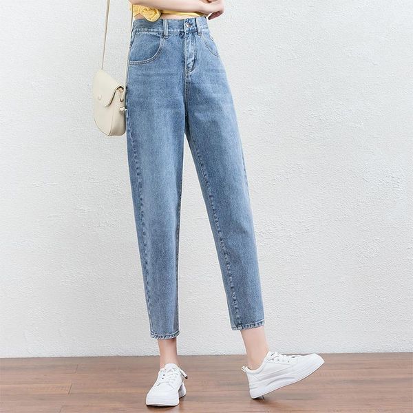 women's jeans 2021 high waist mom women boyfriends straight wide leg denim pants femme cotton loose vintage, Blue
women's jeans 2021 high waist mom women boyfriends straight wide leg denim pants femme cotton loose vintage, Blue