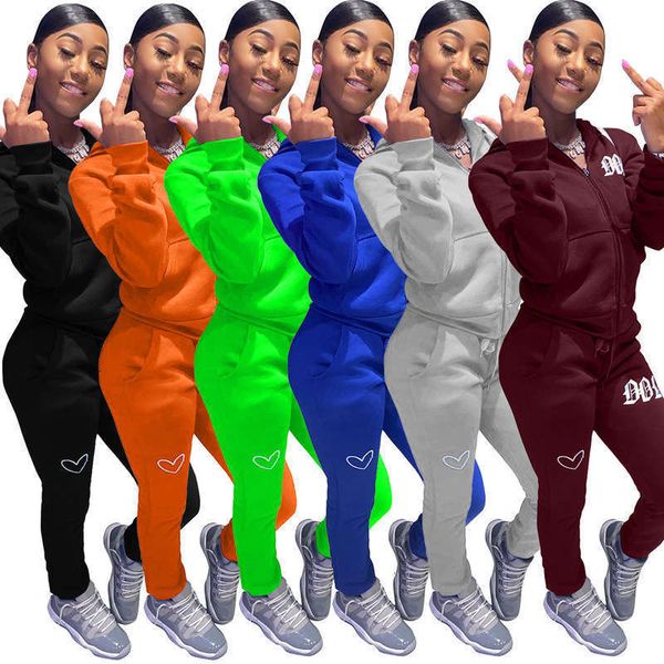 fashion women's tracksuits ty1876 solid color embroidered letter hoodie sports suit, Gray
fashion women's tracksuits ty1876 solid color embroidered letter hoodie sports suit, Gray