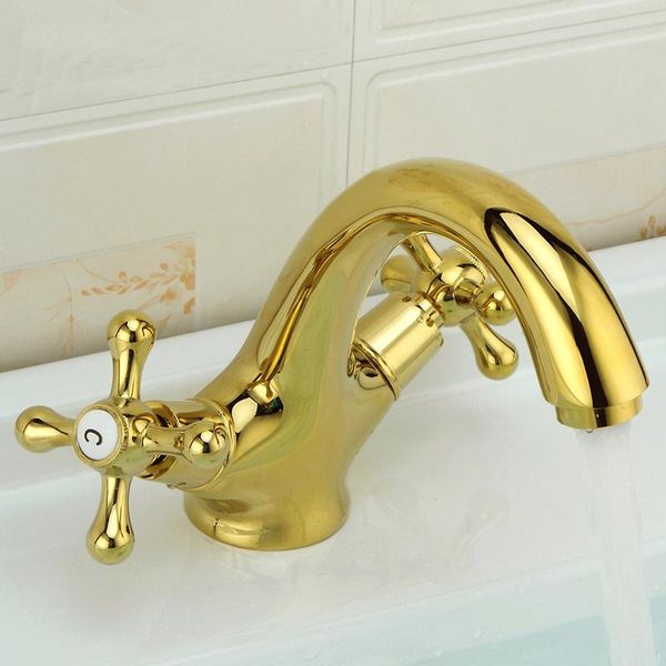 bathroom sink faucets brass basin faucet mixer european art retro style gold plated water tap, wash and cold wholesale
bathroom sink faucets brass basin faucet mixer european art retro style gold plated water tap, wash and cold wholesale