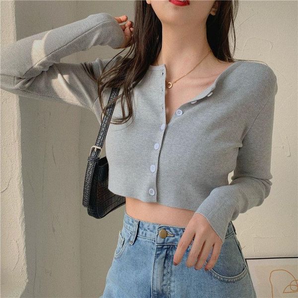 women's knits & tees 2021 summer thin knitted cardigan women spring long sleeve basic cropped sweaters female casual short jumper top, White
women's knits & tees 2021 summer thin knitted cardigan women spring long sleeve basic cropped sweaters female casual short jumper top, White
