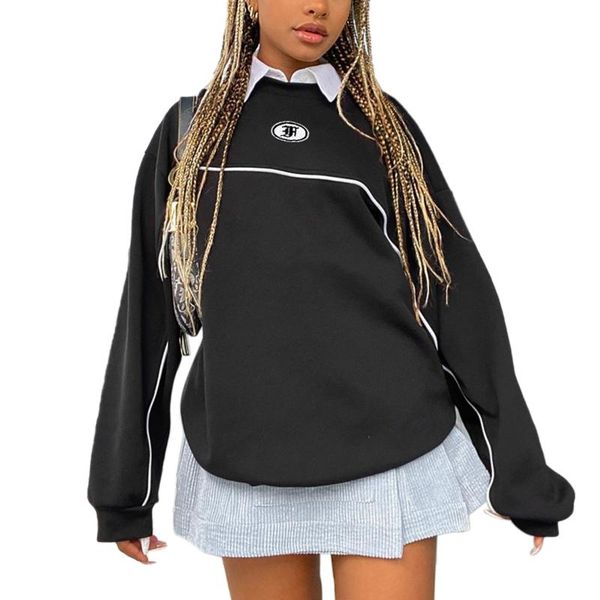 women loose sweatshirts, casual spring and autumn long sleeve crew neck graphic printed pullovers for ladies women's hoodies & sweatshi, Black
women loose sweatshirts, casual spring and autumn long sleeve crew neck graphic printed pullovers for ladies women's hoodies & sweatshi, Black