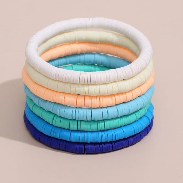 charm bracelets 7pcs/set mixed monochromatic soft pottery 6mm elastic rope bracelet bohemian beaded for women jewelry, Golden;silver
charm bracelets 7pcs/set mixed monochromatic soft pottery 6mm elastic rope bracelet bohemian beaded for women jewelry, Golden;silver