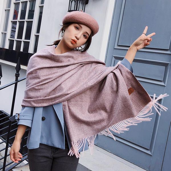 spring autumn imitation cashmere neckerchief warm echarpe women thickened japanese korean style sweet lady shawl thick scarf scarves, Blue;gray
spring autumn imitation cashmere neckerchief warm echarpe women thickened japanese korean style sweet lady shawl thick scarf scarves, Blue;gray