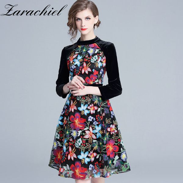dresses vintage black veet patchwork floral embroidery women knee-length wrist sleeve a-line bohemian flower female, Black;gray
dresses vintage black veet patchwork floral embroidery women knee-length wrist sleeve a-line bohemian flower female, Black;gray