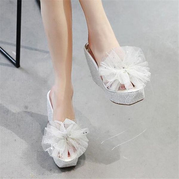 slippers pxelena big flower ladies slides platform wedge high heels shoes women transparent bling party date beach white silver, Black
slippers pxelena big flower ladies slides platform wedge high heels shoes women transparent bling party date beach white silver, Black