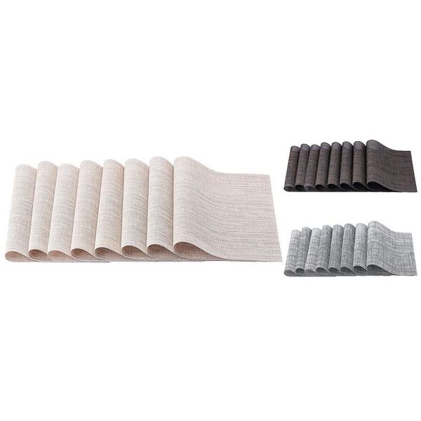 mats & pads placemats, set of 8 heat resistant stain anti-water non-slip placemats for dining table, washable
mats & pads placemats, set of 8 heat resistant stain anti-water non-slip placemats for dining table, washable