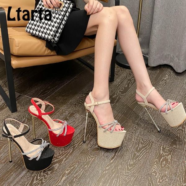 dress shoes ltarta women's super high-heeled rhinestones with stiletto platform sandals nightclub stage performance cwf, Black
dress shoes ltarta women's super high-heeled rhinestones with stiletto platform sandals nightclub stage performance cwf, Black