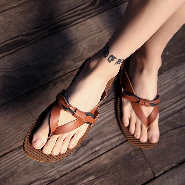 slippers thick soled beach fashion outside men's leisure concise pu summer flip flops sewing platform mixed colors men shoes, Black
slippers thick soled beach fashion outside men's leisure concise pu summer flip flops sewing platform mixed colors men shoes, Black