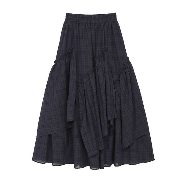 patchwork ruffles plaid high waist skirts for women fashion casual loose jupe elegant office lady female vestidos summer 210525, Black
patchwork ruffles plaid high waist skirts for women fashion casual loose jupe elegant office lady female vestidos summer 210525, Black