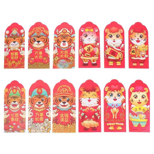 gift wrap 12pcs chinese spring festival red packets lovely cartoon tiger pattern money bag
gift wrap 12pcs chinese spring festival red packets lovely cartoon tiger pattern money bag