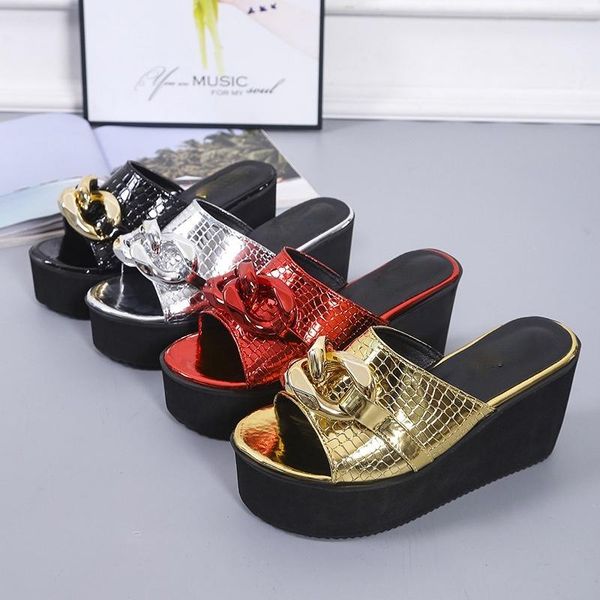sandals summer shoes for women fashion platform wedge thick sole high heel slippers, Black
sandals summer shoes for women fashion platform wedge thick sole high heel slippers, Black