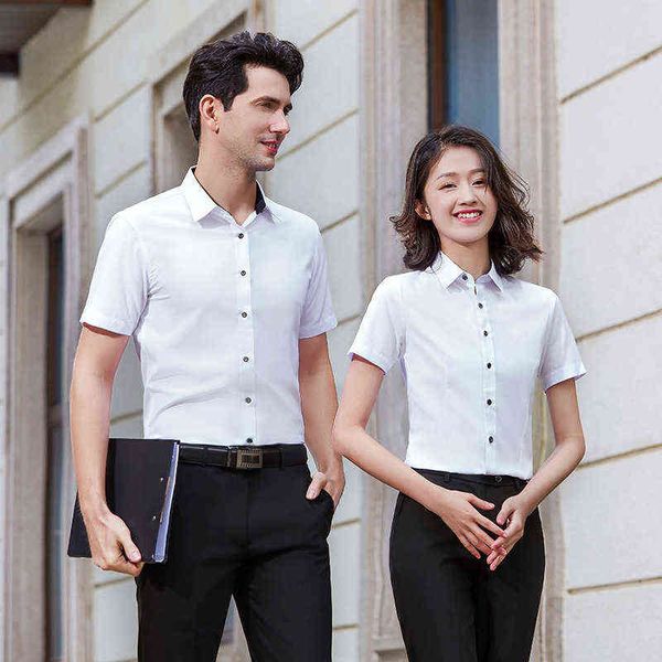 luxury men's suits blazers modal short sleeve secretary men's and women's same profsional summer blue busins ol bottomed shir, White;black
luxury men's suits blazers modal short sleeve secretary men's and women's same profsional summer blue busins ol bottomed shir, White;black