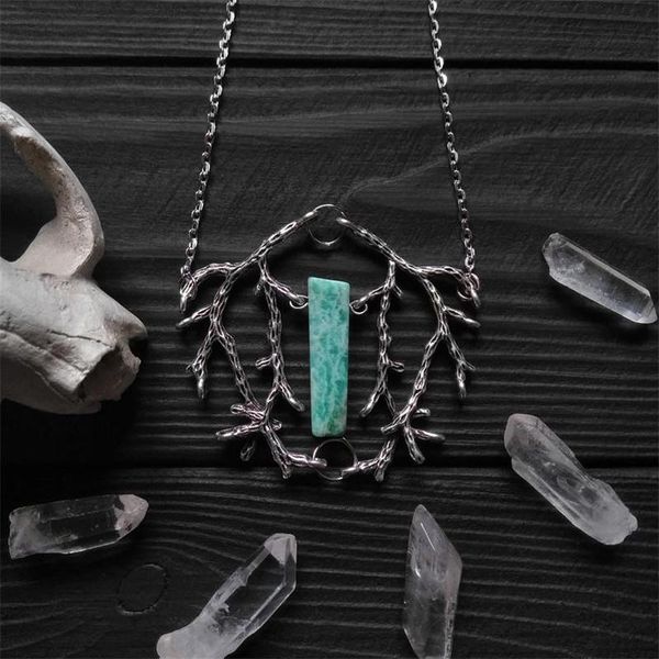 pendant necklaces green/white raw quartz branches necklace witch fantasy forest jewelry gothic jewellery statement wedding magic, Silver
pendant necklaces green/white raw quartz branches necklace witch fantasy forest jewelry gothic jewellery statement wedding magic, Silver