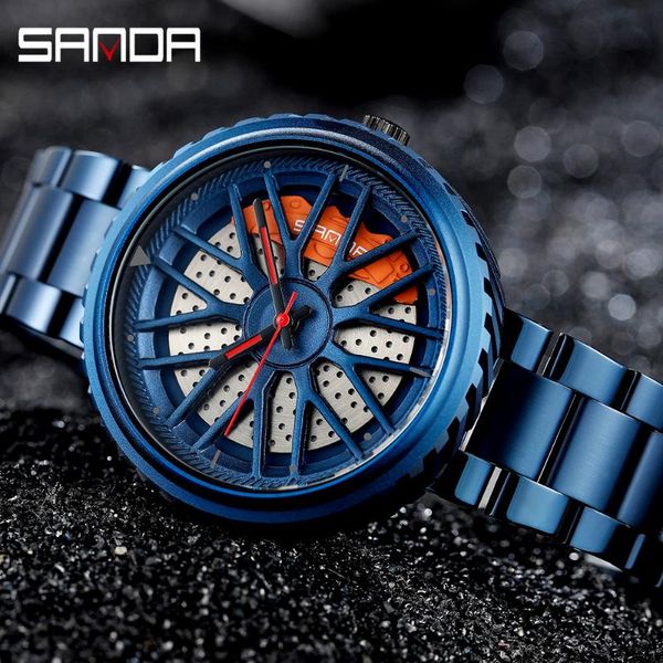 wristwatches sanda fashion outdoors leisure men watch stainless steel belt wheel pattern waterproof quartz wristwatch relogio masculino 1042, Slivery;brown
wristwatches sanda fashion outdoors leisure men watch stainless steel belt wheel pattern waterproof quartz wristwatch relogio masculino 1042, Slivery;brown