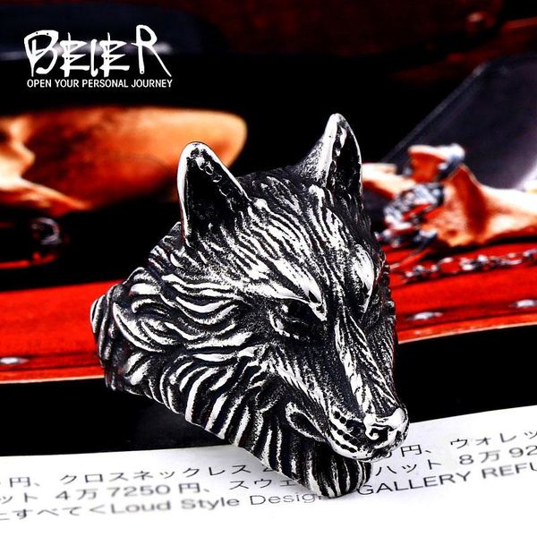 cluster rings beier 316l stainless steel viking wolf head animal ring personality nordic trend men's jewelry drop llbr8-649r, Golden;silver
cluster rings beier 316l stainless steel viking wolf head animal ring personality nordic trend men's jewelry drop llbr8-649r, Golden;silver