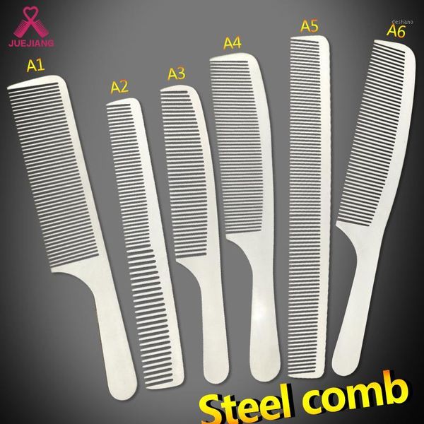 stainless steel hair cutting comb stylist professional hairdressing ultra thin flat head male haircut spec1, Silver
stainless steel hair cutting comb stylist professional hairdressing ultra thin flat head male haircut spec1, Silver