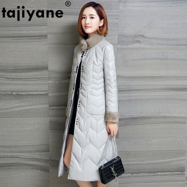 women's leather & faux mink coat fur autumn wintr real genuine jacket women clothes 2021 sheepskin down korean vintage zt3468, Black
women's leather & faux mink coat fur autumn wintr real genuine jacket women clothes 2021 sheepskin down korean vintage zt3468, Black