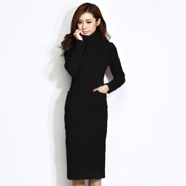 casual dresses thick knitted slit women sweater dress twist turtleneck long fashion autumn winter slim bodycon vestidos1020, Black;gray
casual dresses thick knitted slit women sweater dress twist turtleneck long fashion autumn winter slim bodycon vestidos1020, Black;gray