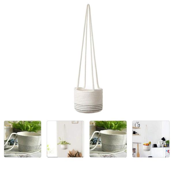 1pc woven planter decorative flower basket hanging storage organizer home decor baskets
1pc woven planter decorative flower basket hanging storage organizer home decor baskets