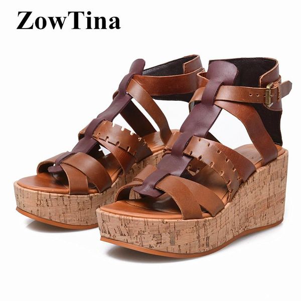 women brown gladiator sandals real leather platform wedge sandalias mujer 2021 fashion design strapped ladies shoes zapatillas, Black
women brown gladiator sandals real leather platform wedge sandalias mujer 2021 fashion design strapped ladies shoes zapatillas, Black