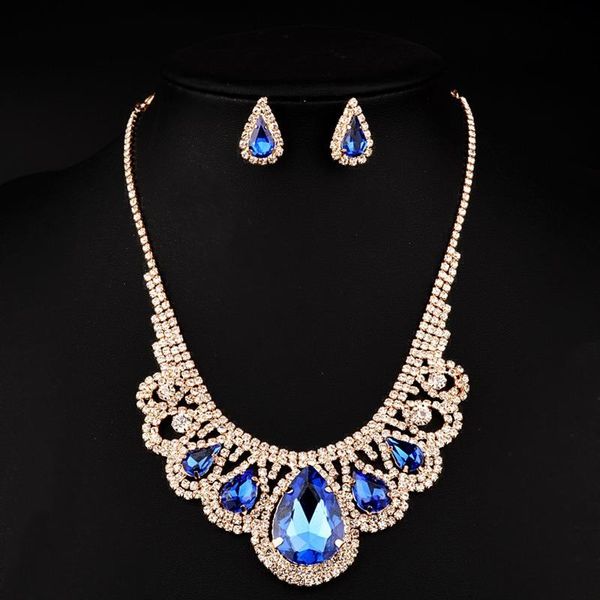 earrings & necklace dubai exaggerated big red blue crystal jewelry charm bridal gift for women fashion sets, Silver
earrings & necklace dubai exaggerated big red blue crystal jewelry charm bridal gift for women fashion sets, Silver