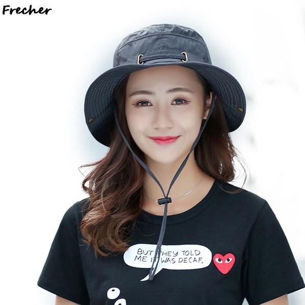wide brim hats 2021 fishing for men outdoor sunshade silk breathable drawstring durable fashion cap climbing cycling caps, Blue;gray
wide brim hats 2021 fishing for men outdoor sunshade silk breathable drawstring durable fashion cap climbing cycling caps, Blue;gray