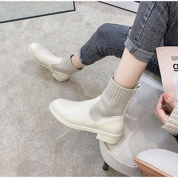 boots women ankle woman knitted autumn winter shoes pu low heels fashion ladies footwear warm plush slip on snow, Black
boots women ankle woman knitted autumn winter shoes pu low heels fashion ladies footwear warm plush slip on snow, Black