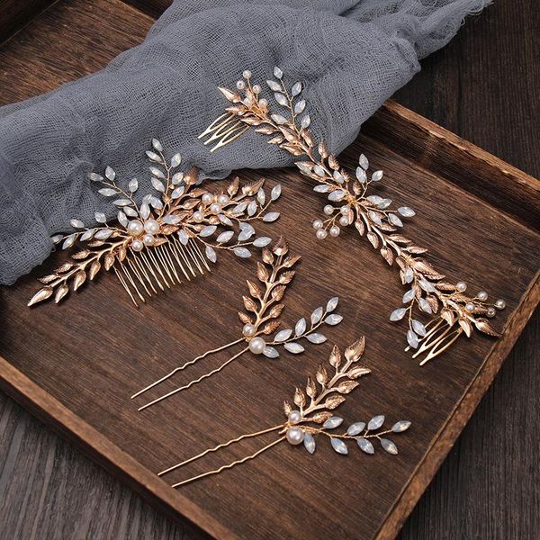 hair clips & barrettes opal crystal leaf bridal comb pins rhinestone wedding headpiece handmade women ornament jewelry tocado novia, Golden;silver
hair clips & barrettes opal crystal leaf bridal comb pins rhinestone wedding headpiece handmade women ornament jewelry tocado novia, Golden;silver