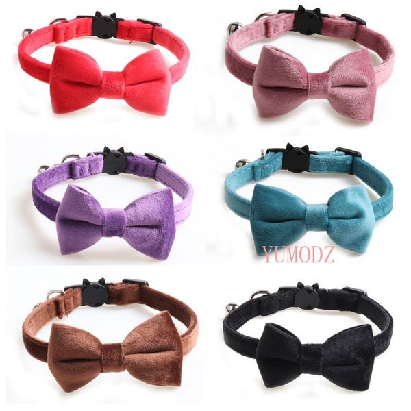 cat collars & leads velvet collar solid color bowknot puppy chihuahua with bell adjustable safety buckle cats bow tie pets accessories
cat collars & leads velvet collar solid color bowknot puppy chihuahua with bell adjustable safety buckle cats bow tie pets accessories
