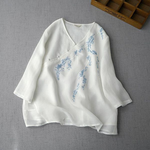 ethnic clothing summer women all-match loose chinese style buttons embroidery comfortable water washed thin ramie pullover shirts/blous, Red
ethnic clothing summer women all-match loose chinese style buttons embroidery comfortable water washed thin ramie pullover shirts/blous, Red