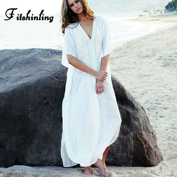 fitshinling lace splice long dress v ne side slit maxi dress beach wear holiday bohemian pareos summer sundresses women
fitshinling lace splice long dress v ne side slit maxi dress beach wear holiday bohemian pareos summer sundresses women