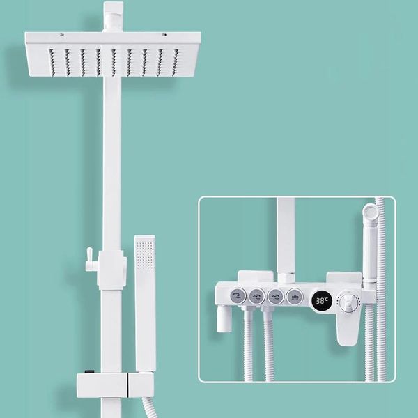 bathroom shower sets white thermostatic digital display faucet water flow power generation bidet mixer
bathroom shower sets white thermostatic digital display faucet water flow power generation bidet mixer