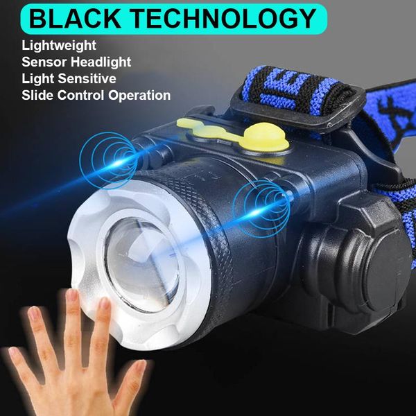 sensor led headlamp fishing headlight t6 3 modes zoomable waterproof portable camping hiking powered by 18650 battery headlamps
sensor led headlamp fishing headlight t6 3 modes zoomable waterproof portable camping hiking powered by 18650 battery headlamps