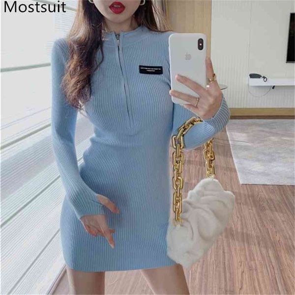 knitted zip-up women sweater mini dress full sleeve slim fashion female streetwear pencil dresses vestidos 210513, Black;gray
knitted zip-up women sweater mini dress full sleeve slim fashion female streetwear pencil dresses vestidos 210513, Black;gray