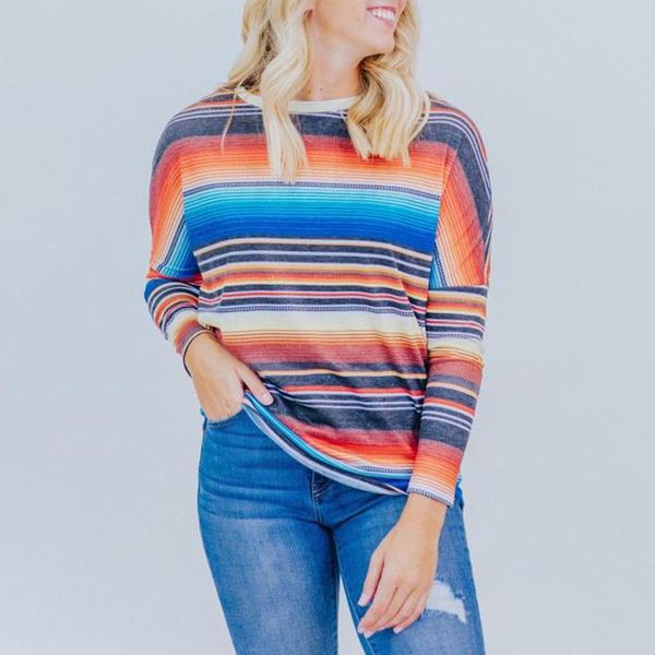 women's t-shirt 2021 british style shirt color striped bat sleeve ladies fashion casual streetwear, White
women's t-shirt 2021 british style shirt color striped bat sleeve ladies fashion casual streetwear, White
