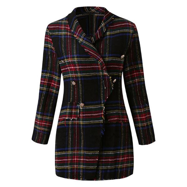 patchwork women blazer 2021 women's autumn winter plaid long-sleeved double-sided clothes sweater coat office lady jackets, Black;brown
patchwork women blazer 2021 women's autumn winter plaid long-sleeved double-sided clothes sweater coat office lady jackets, Black;brown