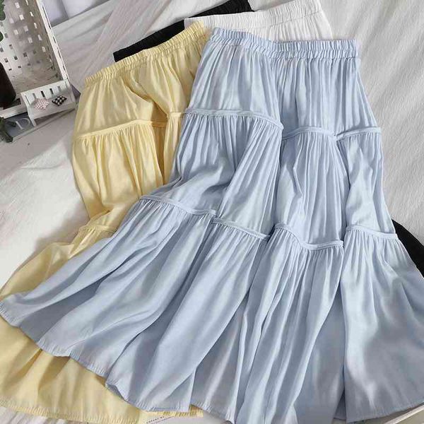 women's pants & capris casual layered stitching skirt summer thin solid color elastic high waist korean simple over-the-knee women, Black;white
women's pants & capris casual layered stitching skirt summer thin solid color elastic high waist korean simple over-the-knee women, Black;white