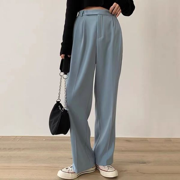 chic all-match commuter loose and thin drape straight trousers high waist long legs mopping 210429, White;black
chic all-match commuter loose and thin drape straight trousers high waist long legs mopping 210429, White;black