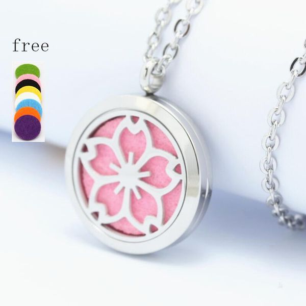 pendant necklaces flower perfume locket 25/30mm 316l stainless steel essential oil diffuser necklace, Silver
pendant necklaces flower perfume locket 25/30mm 316l stainless steel essential oil diffuser necklace, Silver