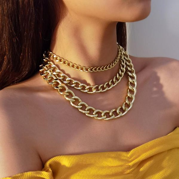 chains 3pcs punk cuban aluminum chunky chain necklace exaggerated hip hop big thick link choker for women men grunge jewelry, Silver
chains 3pcs punk cuban aluminum chunky chain necklace exaggerated hip hop big thick link choker for women men grunge jewelry, Silver