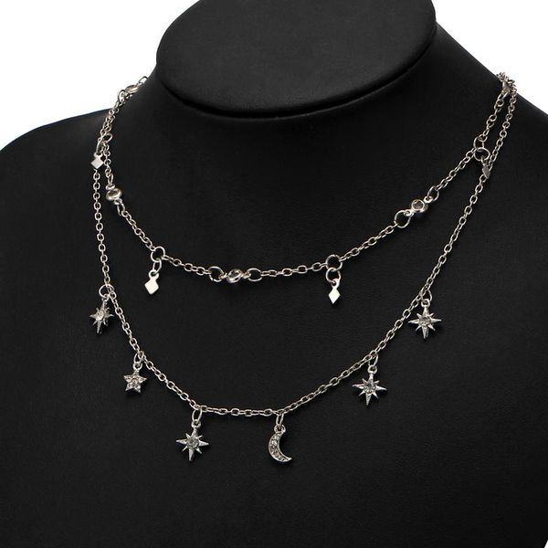 chokers fashion collar costume jewelry star moon multi layer pendant necklace for women 2021 bohemian flower necklaces vintage, Golden;silver
chokers fashion collar costume jewelry star moon multi layer pendant necklace for women 2021 bohemian flower necklaces vintage, Golden;silver