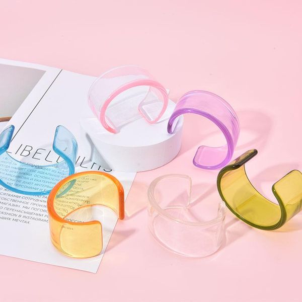 bangle 2021 colorful acrylic geometric irregular open bracelet transparent for women girls jewelry, Black
bangle 2021 colorful acrylic geometric irregular open bracelet transparent for women girls jewelry, Black