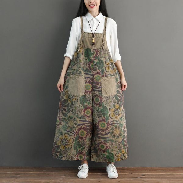 suspender jumpsuit female jeans romper flower print wide leg pants vintage women dungarees denim overalls palazzo plus size chic women', Black;white
suspender jumpsuit female jeans romper flower print wide leg pants vintage women dungarees denim overalls palazzo plus size chic women', Black;white