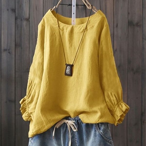 t-shirt 2019 summer new loose casual cotton hemp lotus leaf sleeve t-shirt blouse, White
t-shirt 2019 summer new loose casual cotton hemp lotus leaf sleeve t-shirt blouse, White