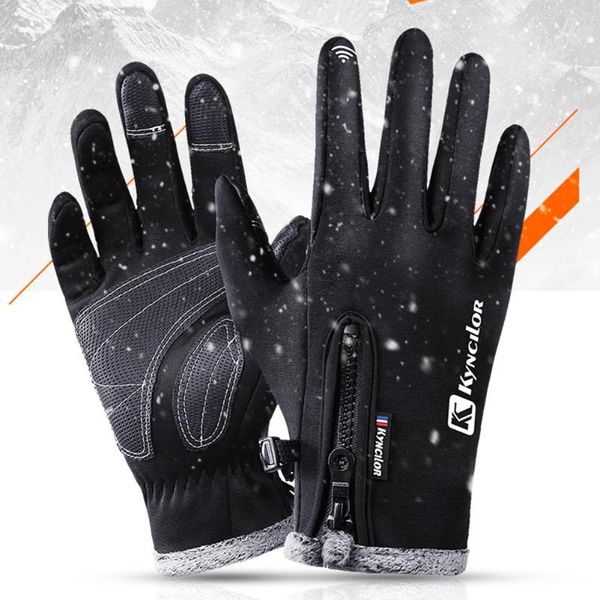 cycling gloves winter cyclinggloves durable warm touchscreen full finger anti-slip pu windser waterproof bike skiing camping glove, Black
cycling gloves winter cyclinggloves durable warm touchscreen full finger anti-slip pu windser waterproof bike skiing camping glove, Black