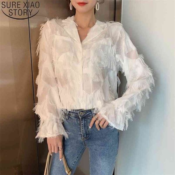 spring shirts vintage blouse women white long sleeve blouses button hong kong style feather shirt tassel chiffon 12692 210506
spring shirts vintage blouse women white long sleeve blouses button hong kong style feather shirt tassel chiffon 12692 210506