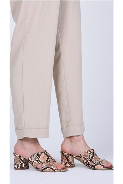 slippers women's brown, Black
