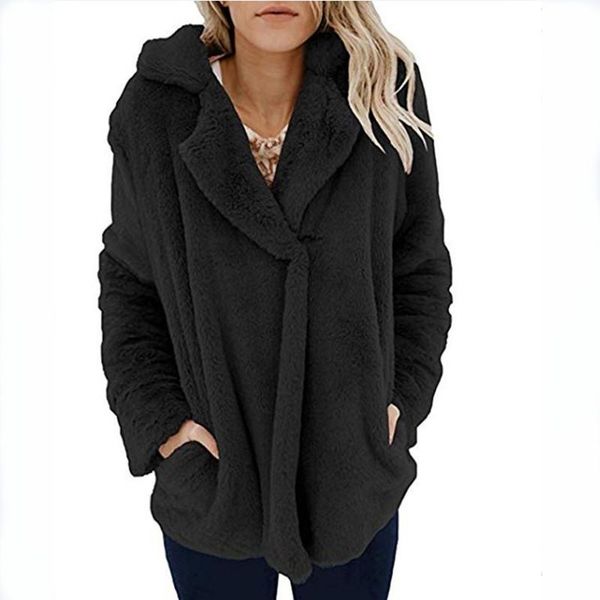 women's trench coats cardigan suit collar pocket long sleeve plush autumn and winter sweater coat, Tan;black
women's trench coats cardigan suit collar pocket long sleeve plush autumn and winter sweater coat, Tan;black